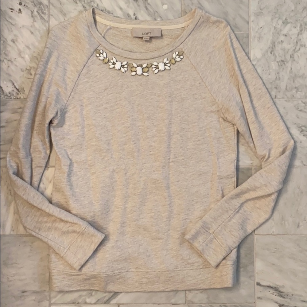 Beaded LOFT sweater